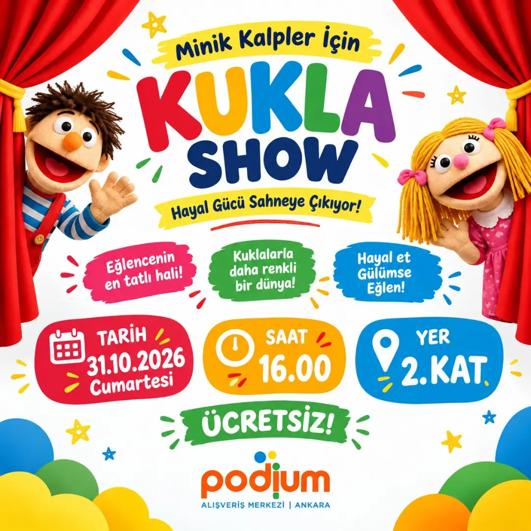 podium avm 31 ekim kukla gosterisi